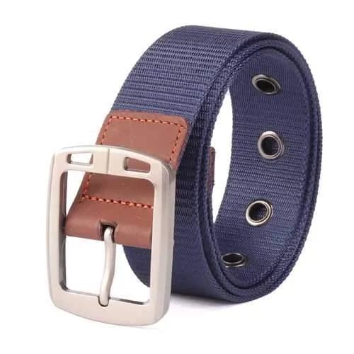 120CM Men Nylon Pin Alloy Buckle Durable Belt