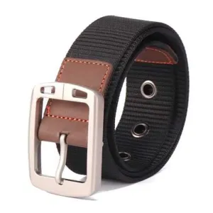 120CM Men Nylon Pin Alloy Buckle Durable Belt