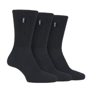 3 Pack Mens Vintage Cotton Cushioned Socks for Hiking Boots