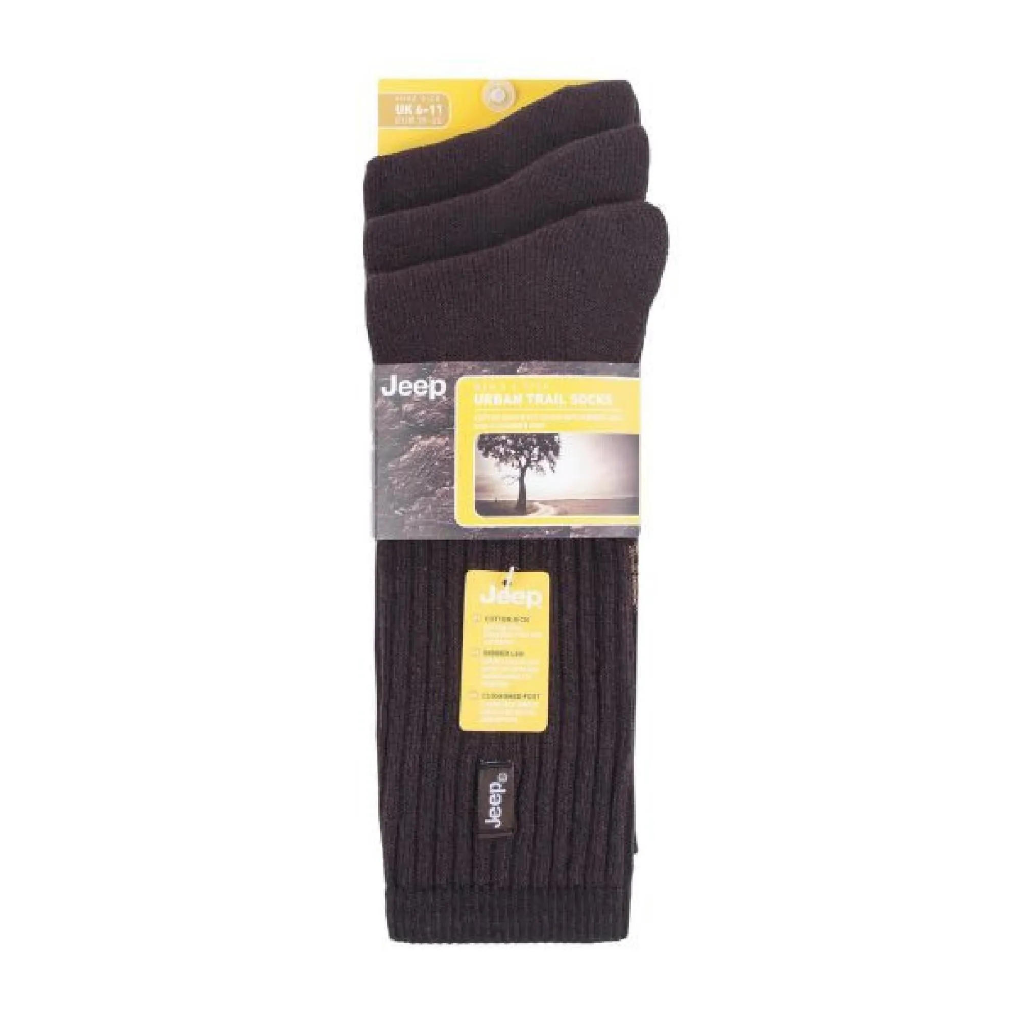 3 Pack Mens Vintage Cotton Cushioned Socks for Hiking Boots