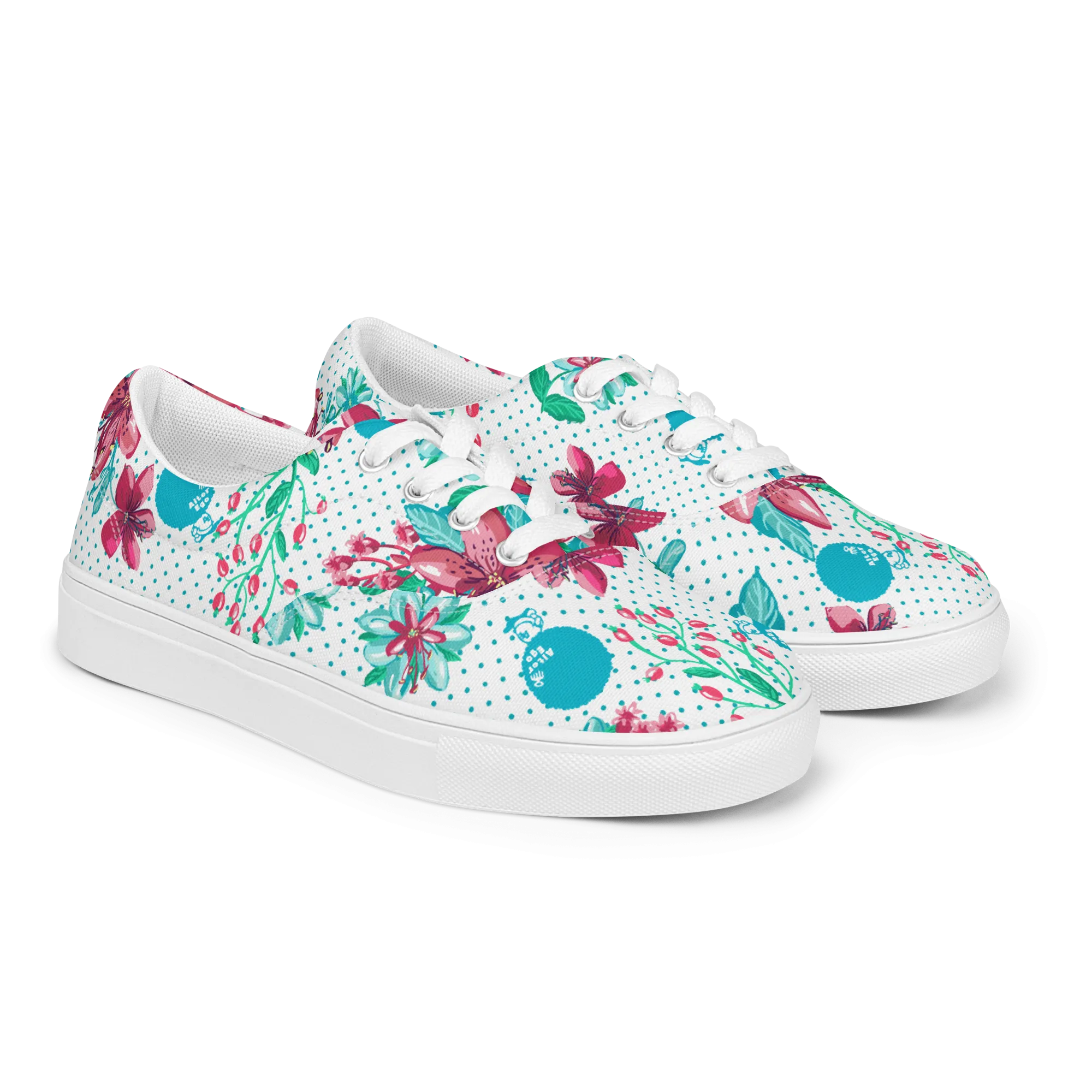 Alter Ego Floral Dots Womens Canvas Shoes