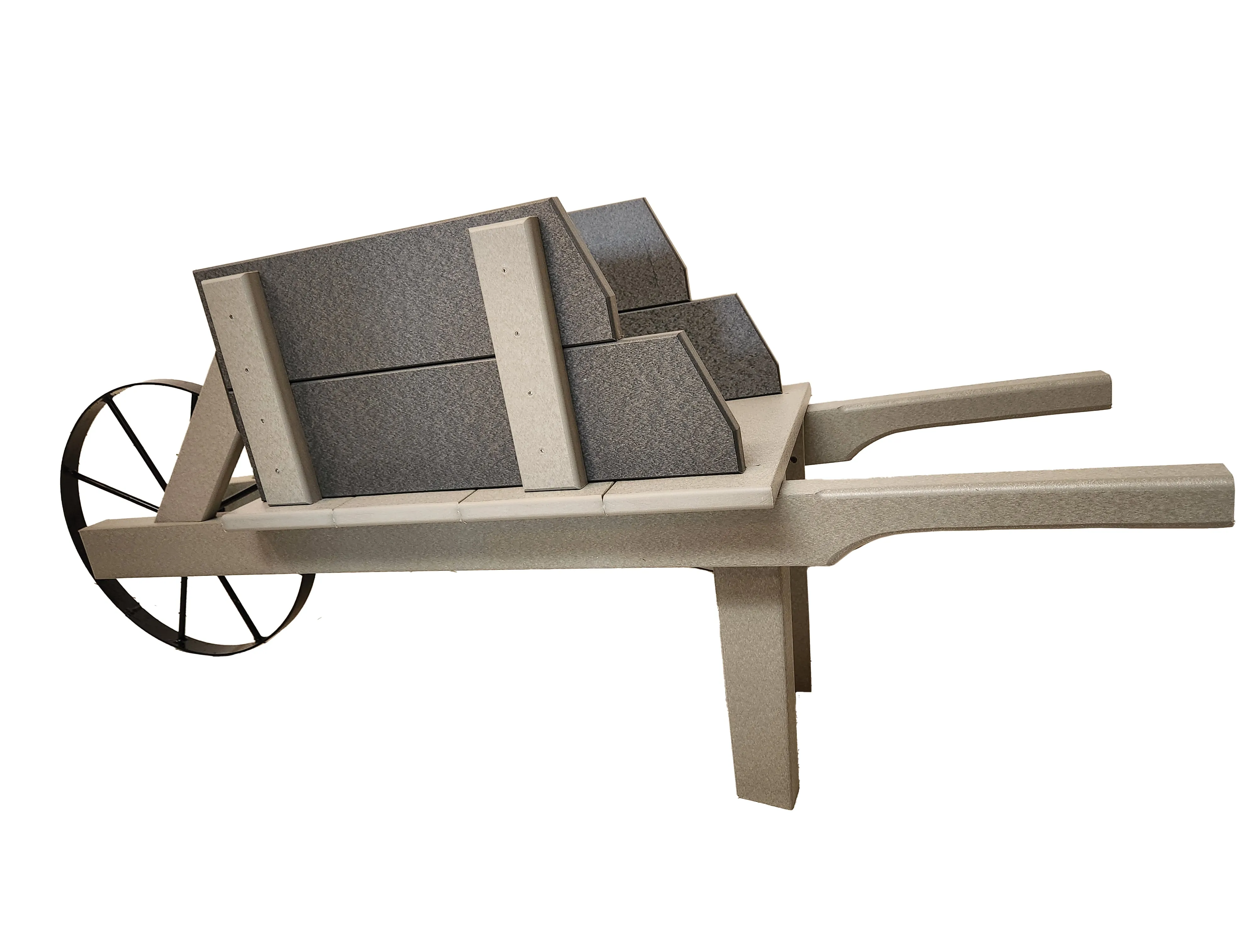 Amish Made Decorative Poly Wheelbarrow