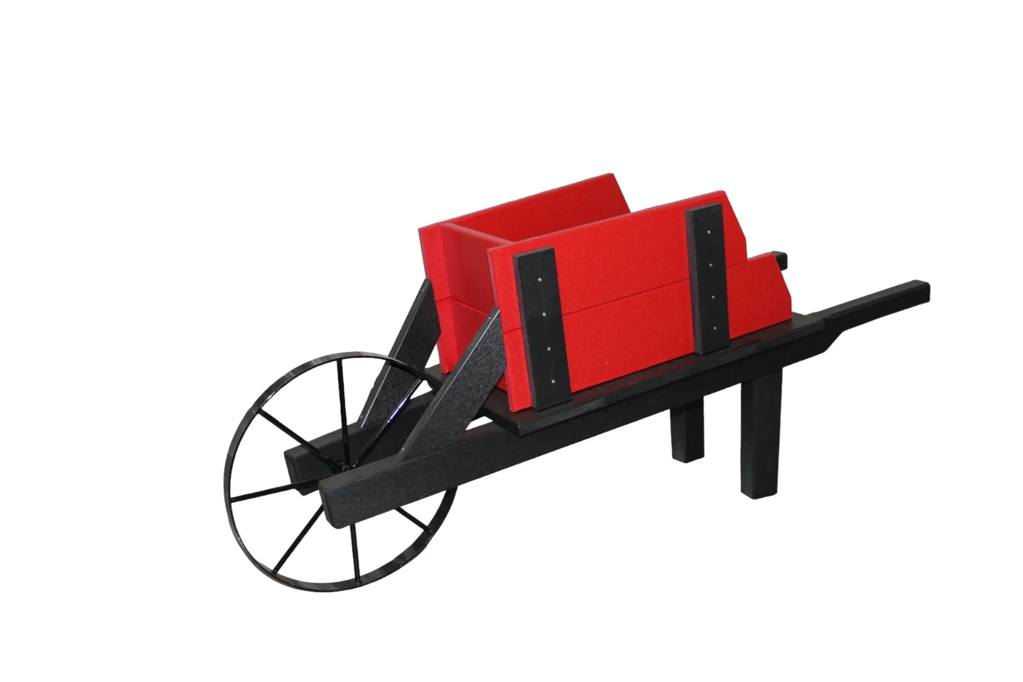 Amish Made Decorative Poly Wheelbarrow
