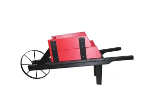 Amish Made Decorative Poly Wheelbarrow