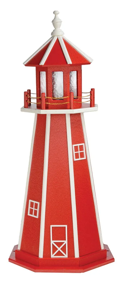 Amish Made Poly Lighthouse - 5 Feet