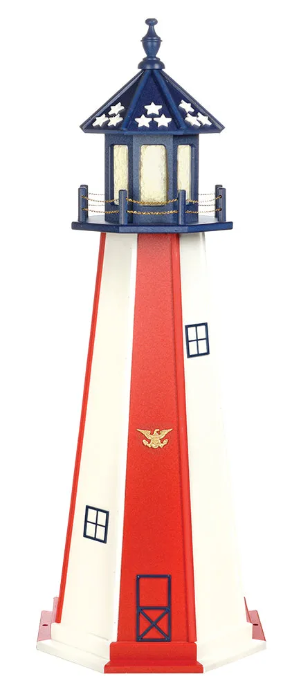 Amish Made Poly Lighthouse - 5 Feet