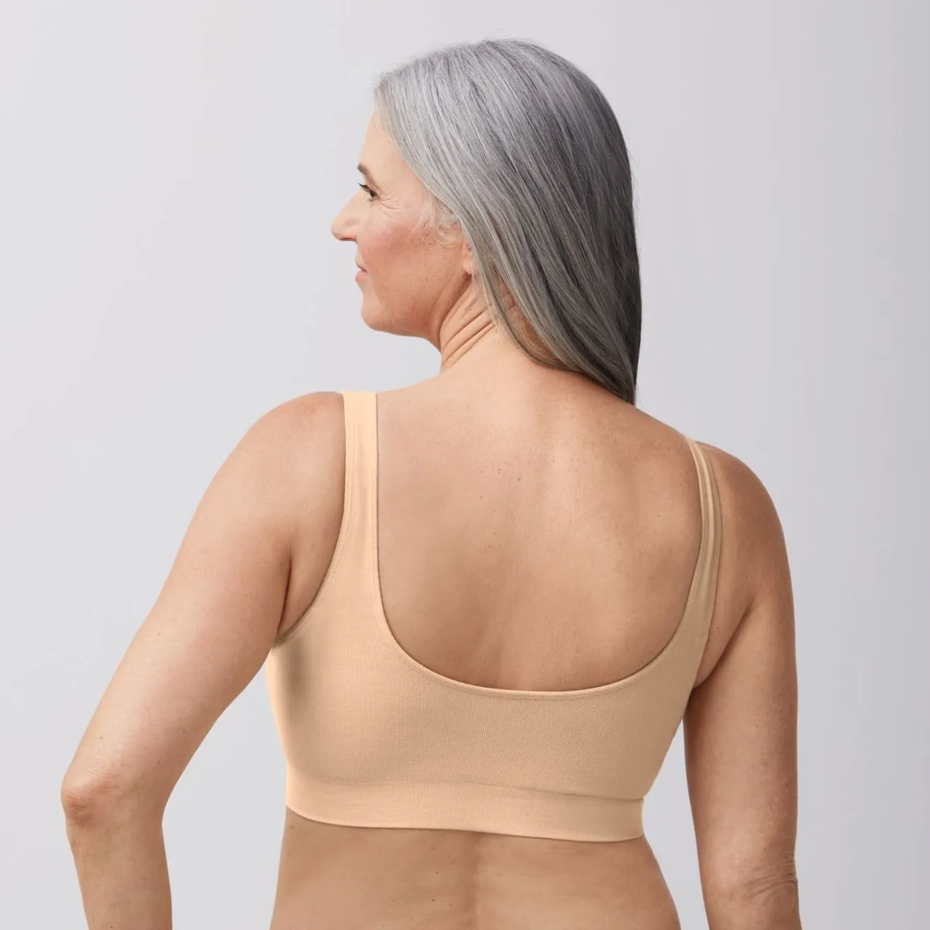 Amoena Pocketed Mastectomy Becky Soft Bra - 44677 Blush/Rose Nude