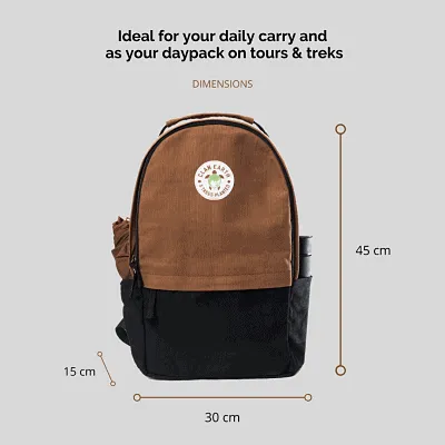 Amur Backpack - Charcoal Black - Daily Carry Office and Travel 15.6 inch Laptop Backpack /Daypack