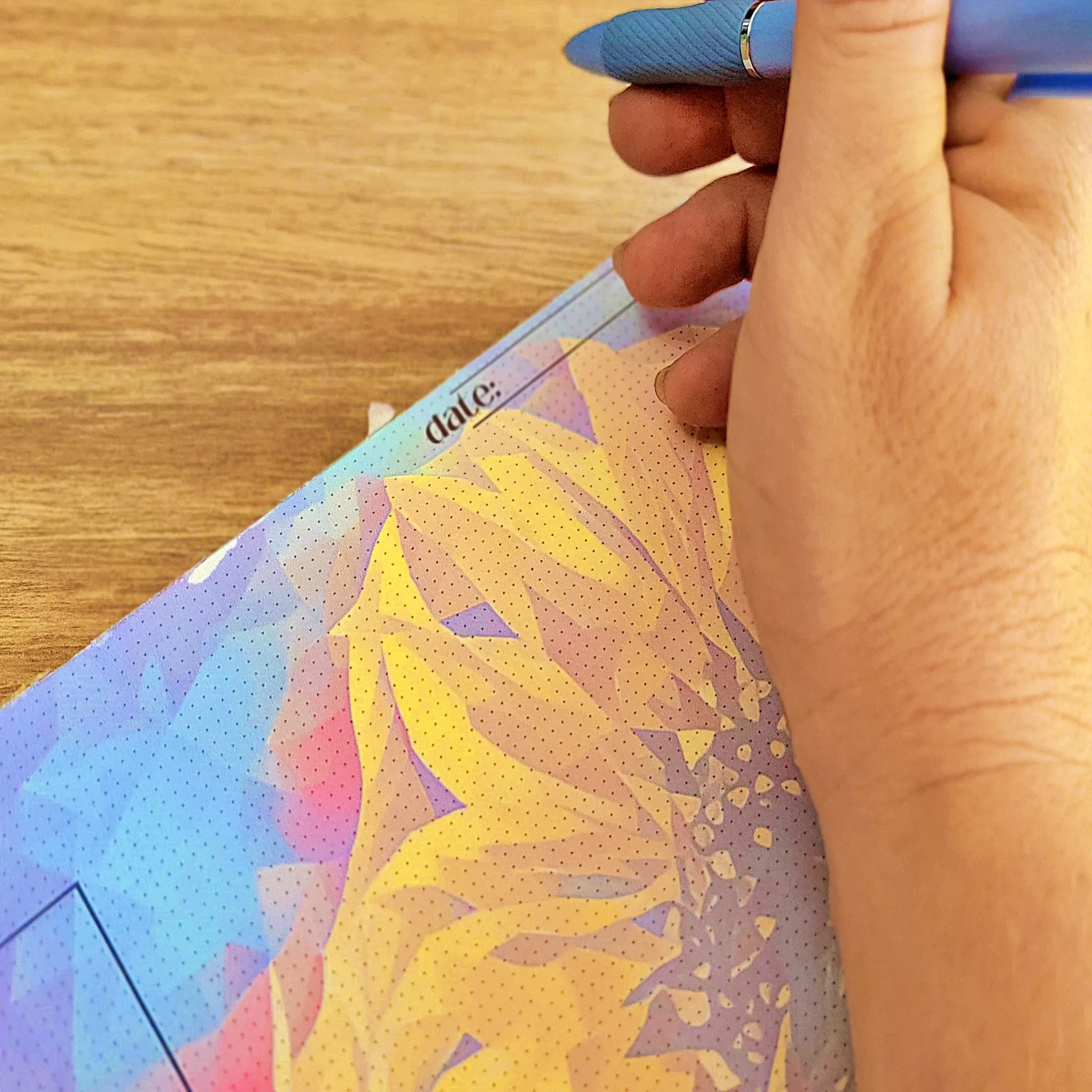 Anarky Sunflowers Daily Notepad Planner
