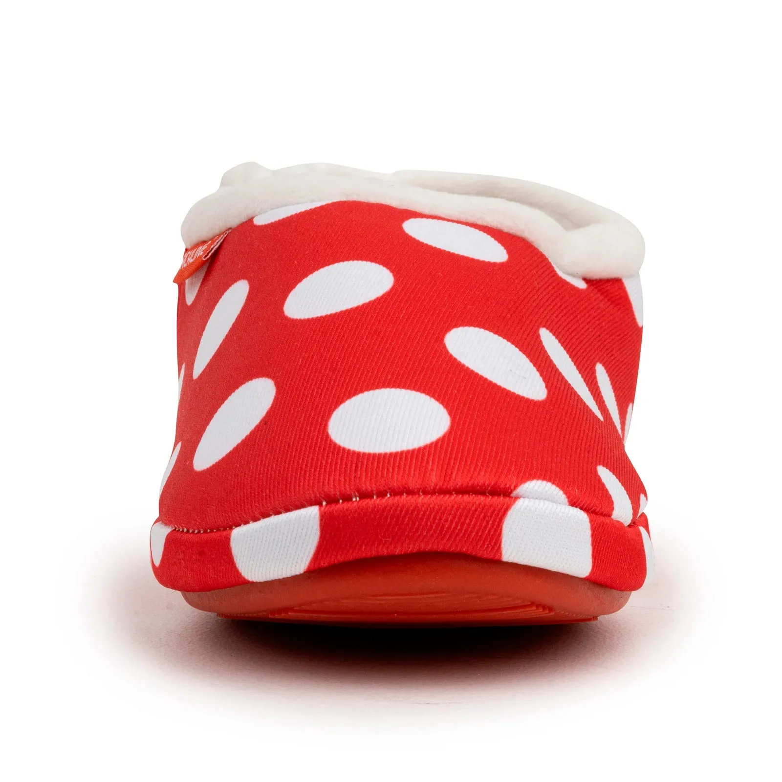 ARCHLINE Orthotic Slippers CLOSED Back Scuffs Moccasins Pain Relief - Red Polka Dots - EUR 38 (Womens US 7)