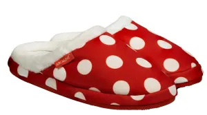ARCHLINE Orthotic Slippers Slip On Scuffs Pain Relief Moccasins - Red Polka Dot - EUR 36 (Womens US 5)