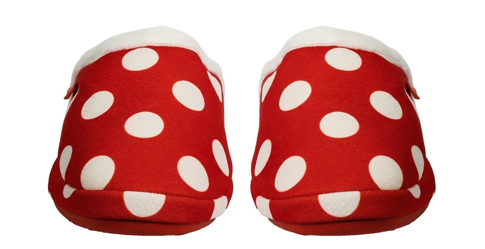 ARCHLINE Orthotic Slippers Slip On Scuffs Pain Relief Moccasins - Red Polka Dot - EUR 36 (Womens US 5)