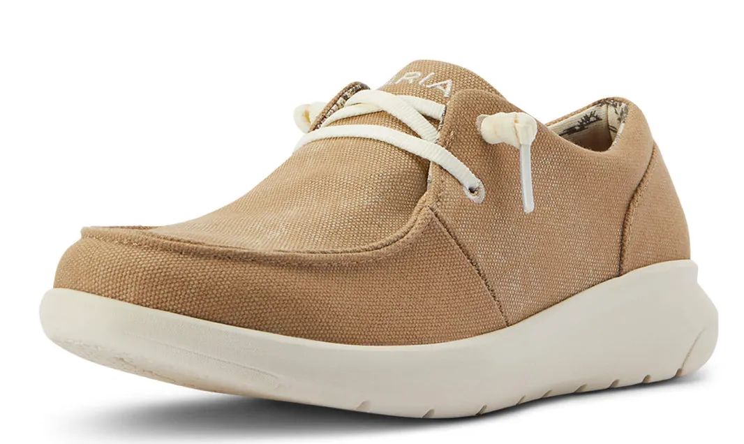 Ariat Womens Hilo Washed Tan & Gray Canvas