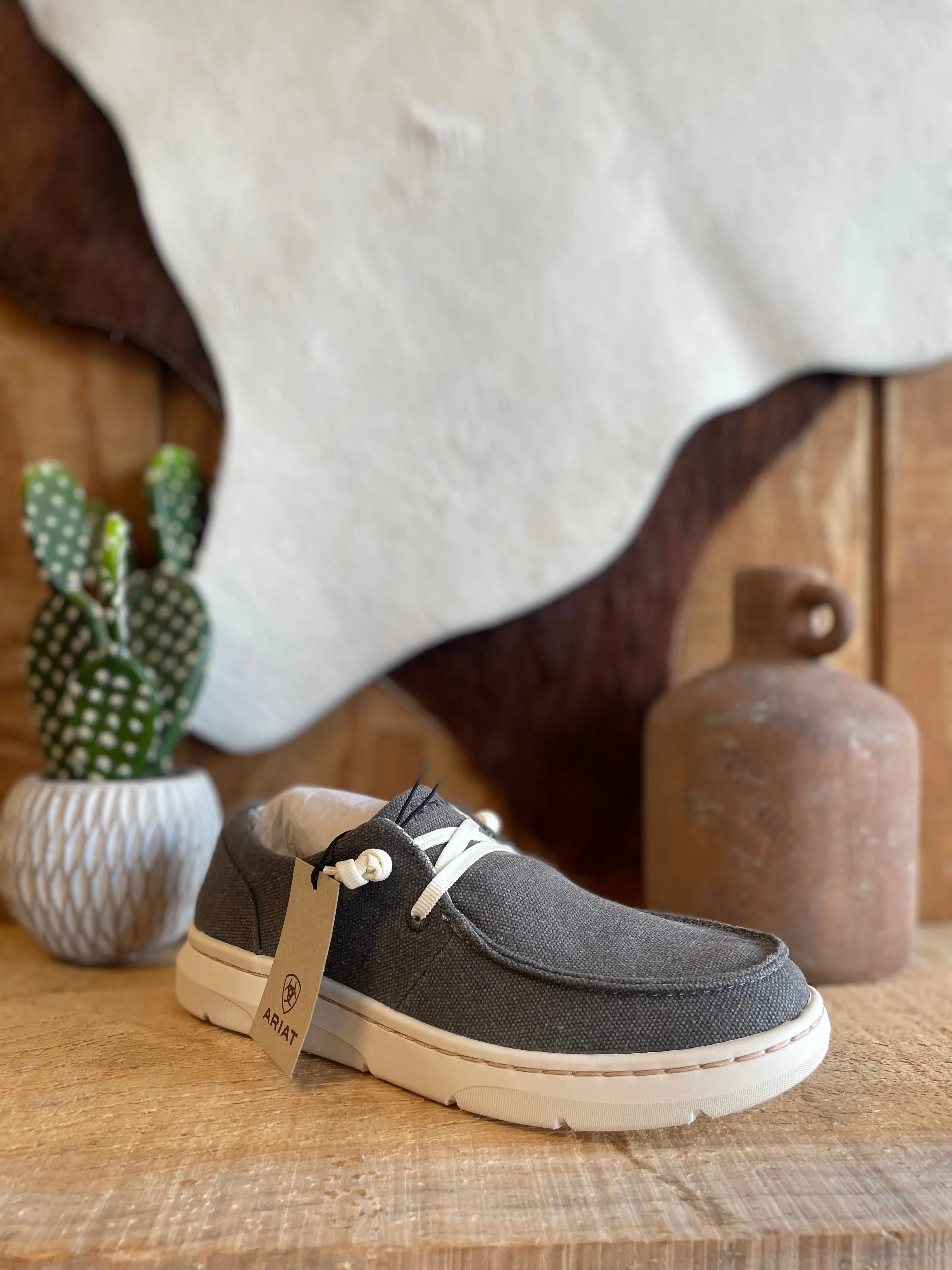 Ariat Womens Hilo Washed Tan & Gray Canvas