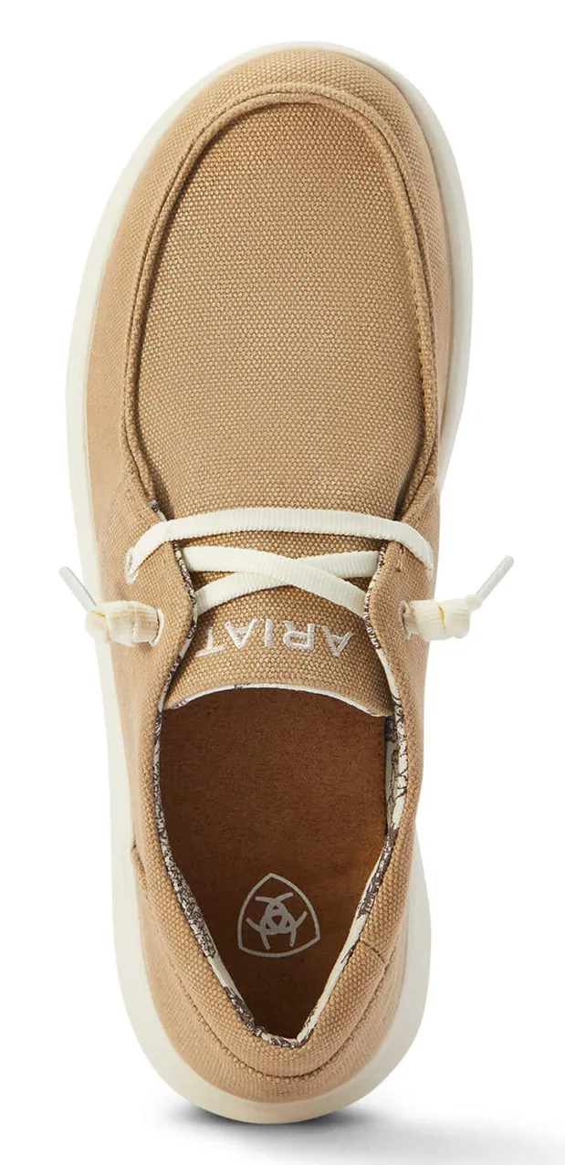 Ariat Womens Hilo Washed Tan & Gray Canvas
