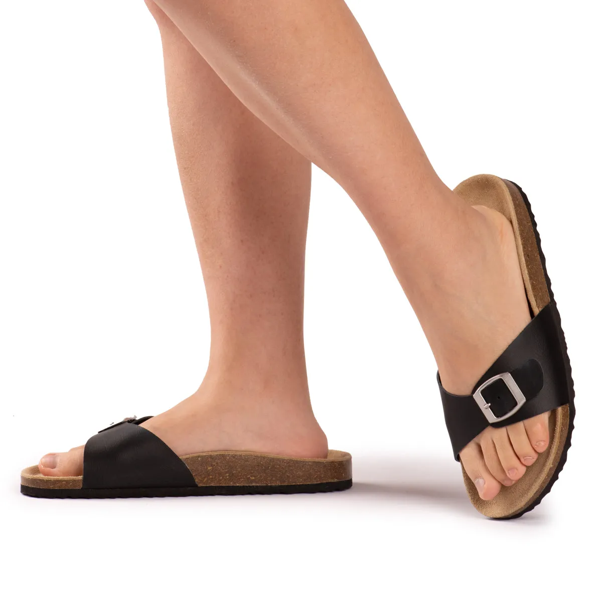AUS WOOLI AUSTRALIA UNISEX TOORAK SANDALS - BLACK
