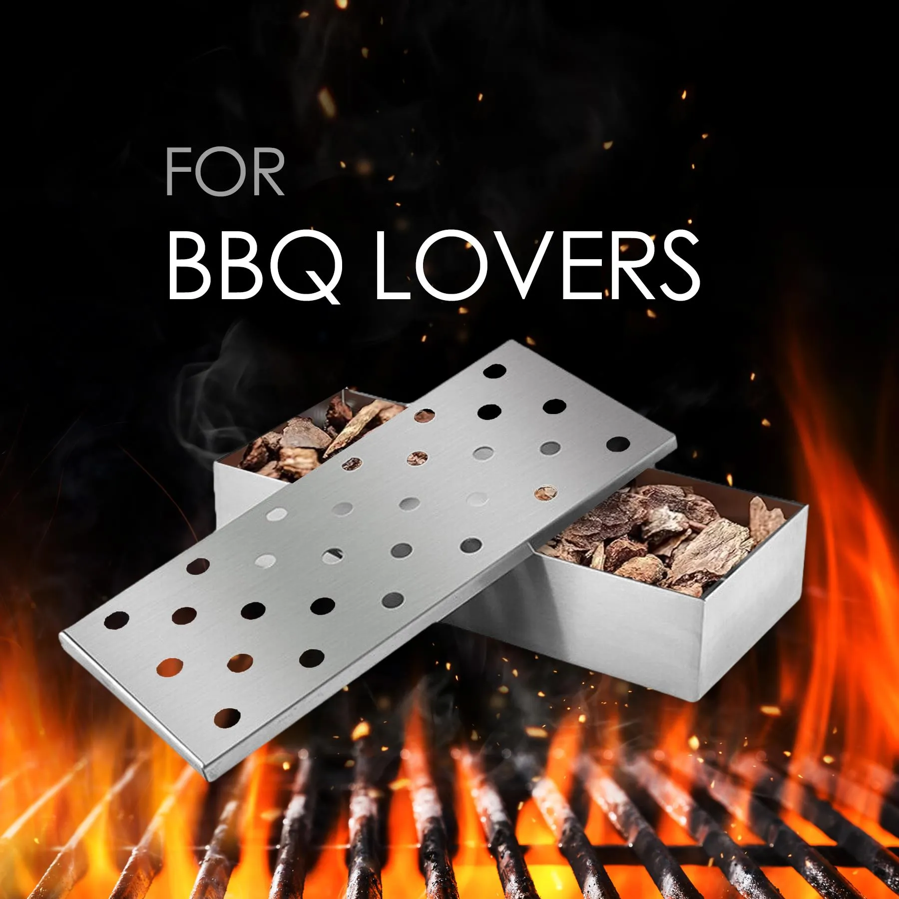 BBQ Smoker Box for Wooden Chips