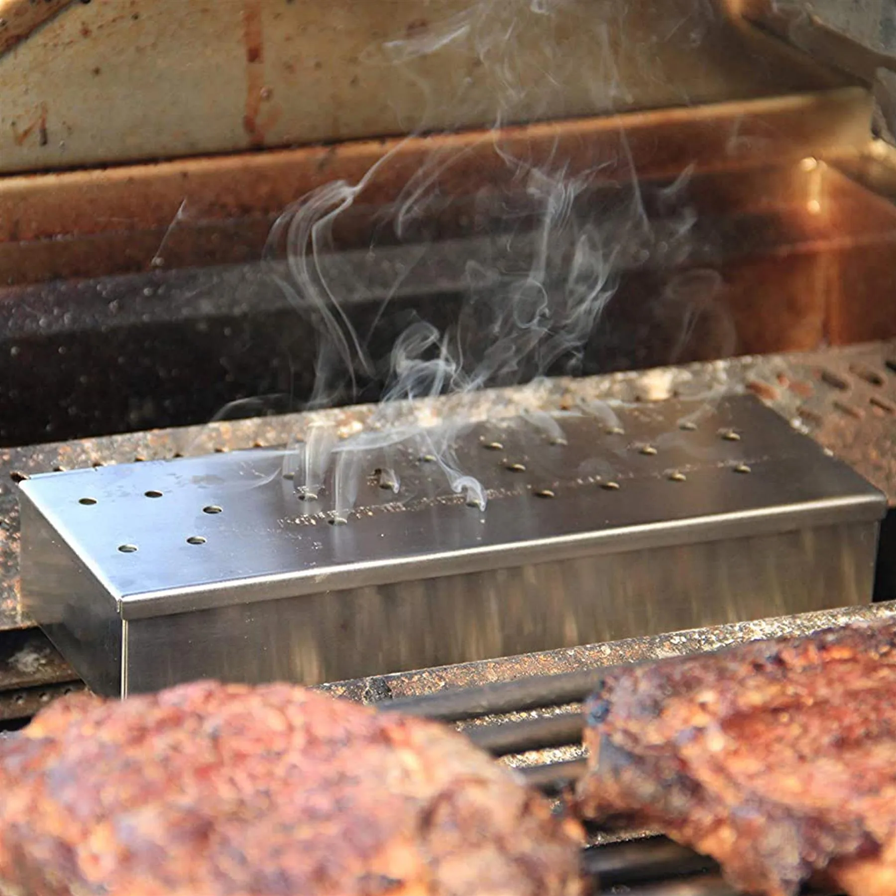 BBQ Smoker Box for Wooden Chips
