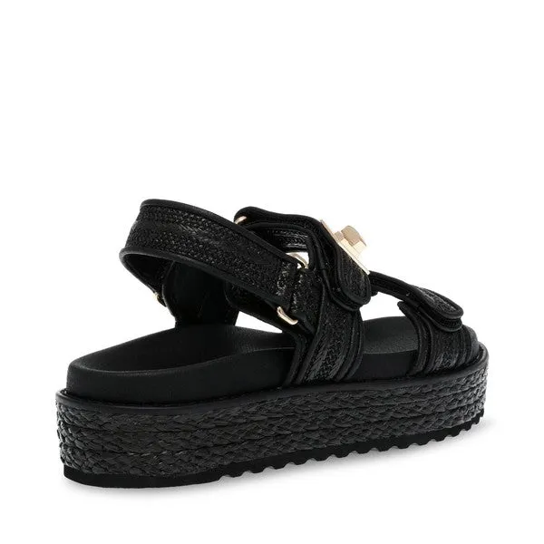 BIG MONA BLACK RAFFIA