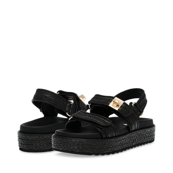 BIG MONA BLACK RAFFIA