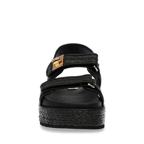 BIG MONA BLACK RAFFIA