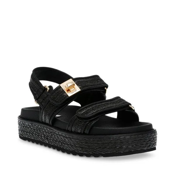 BIG MONA BLACK RAFFIA