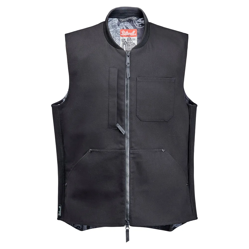 BILTWELL SLEEVELESS 4 SPEED VEST [BLACK]