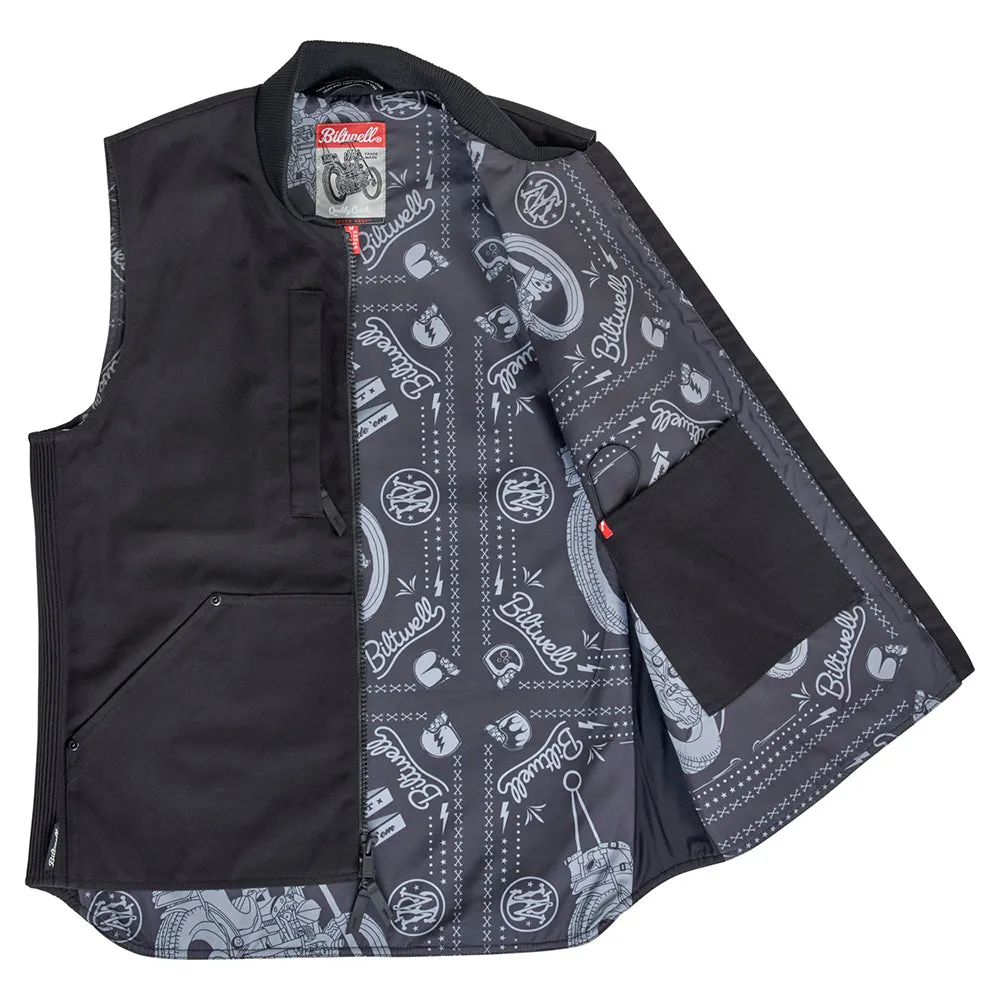 BILTWELL SLEEVELESS 4 SPEED VEST [BLACK]