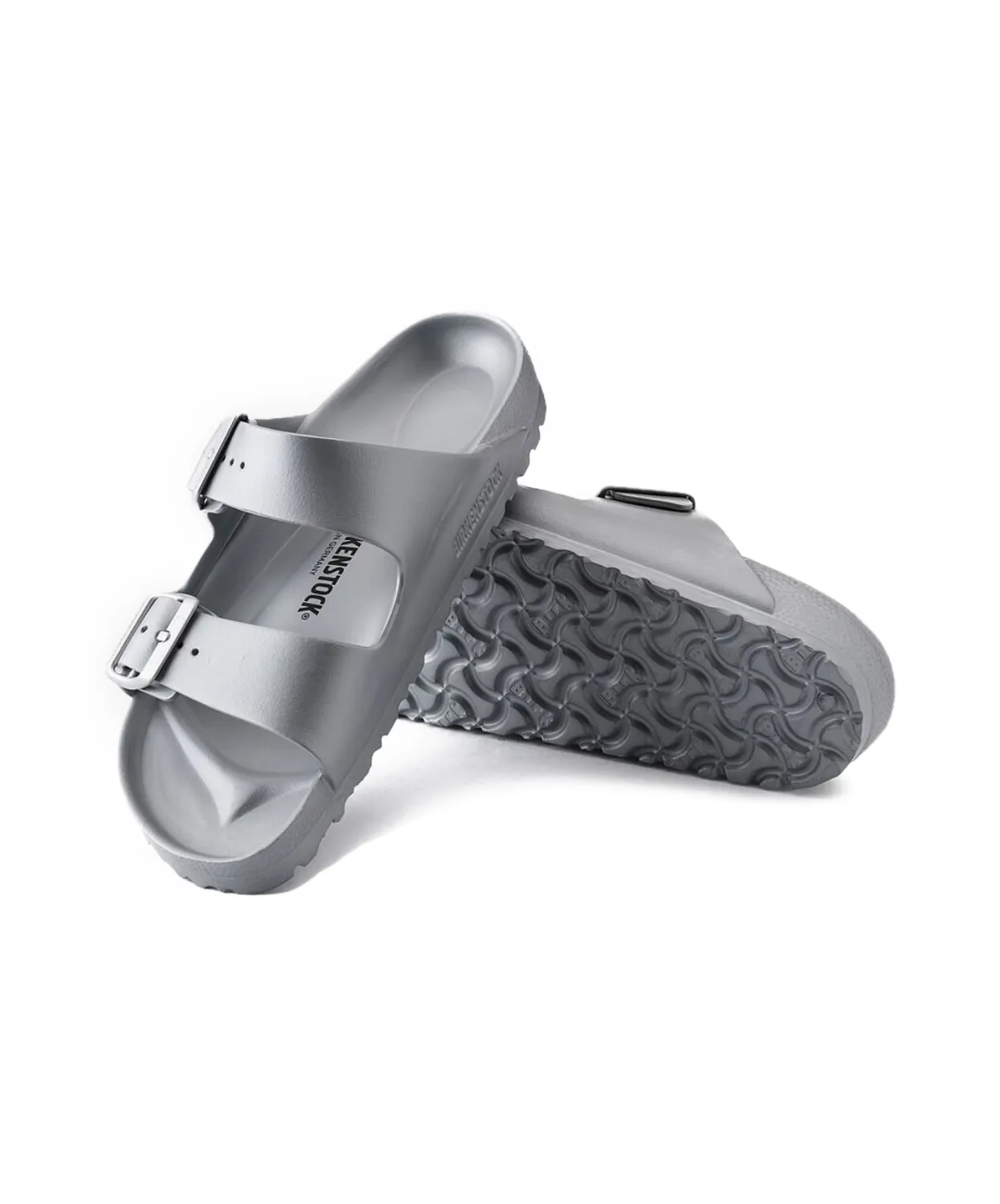 Birkenstock Arizona EVA Metallic Silver Sandals