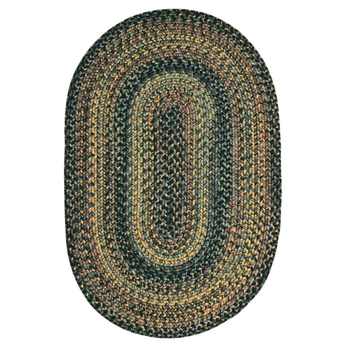 Black Forest Oval Braided Rug