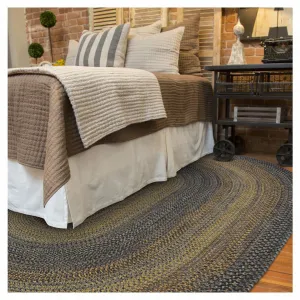 Black Forest Oval Braided Rug