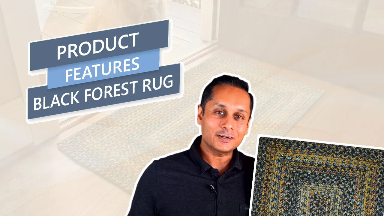 Black Forest Oval Braided Rug
