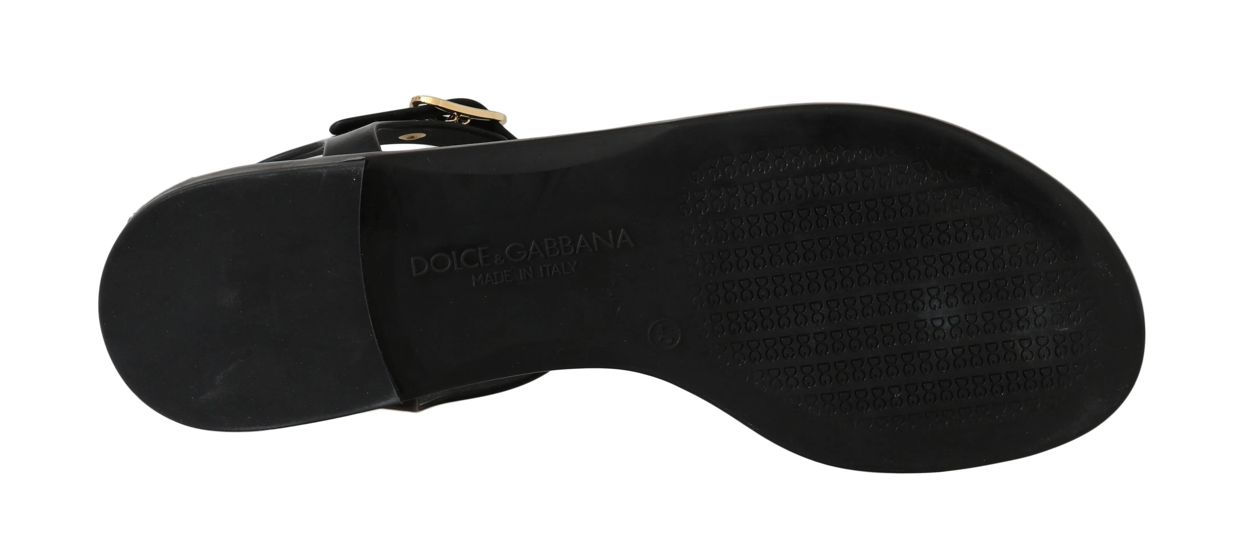 Black Polka Dot Crystal Sandals
