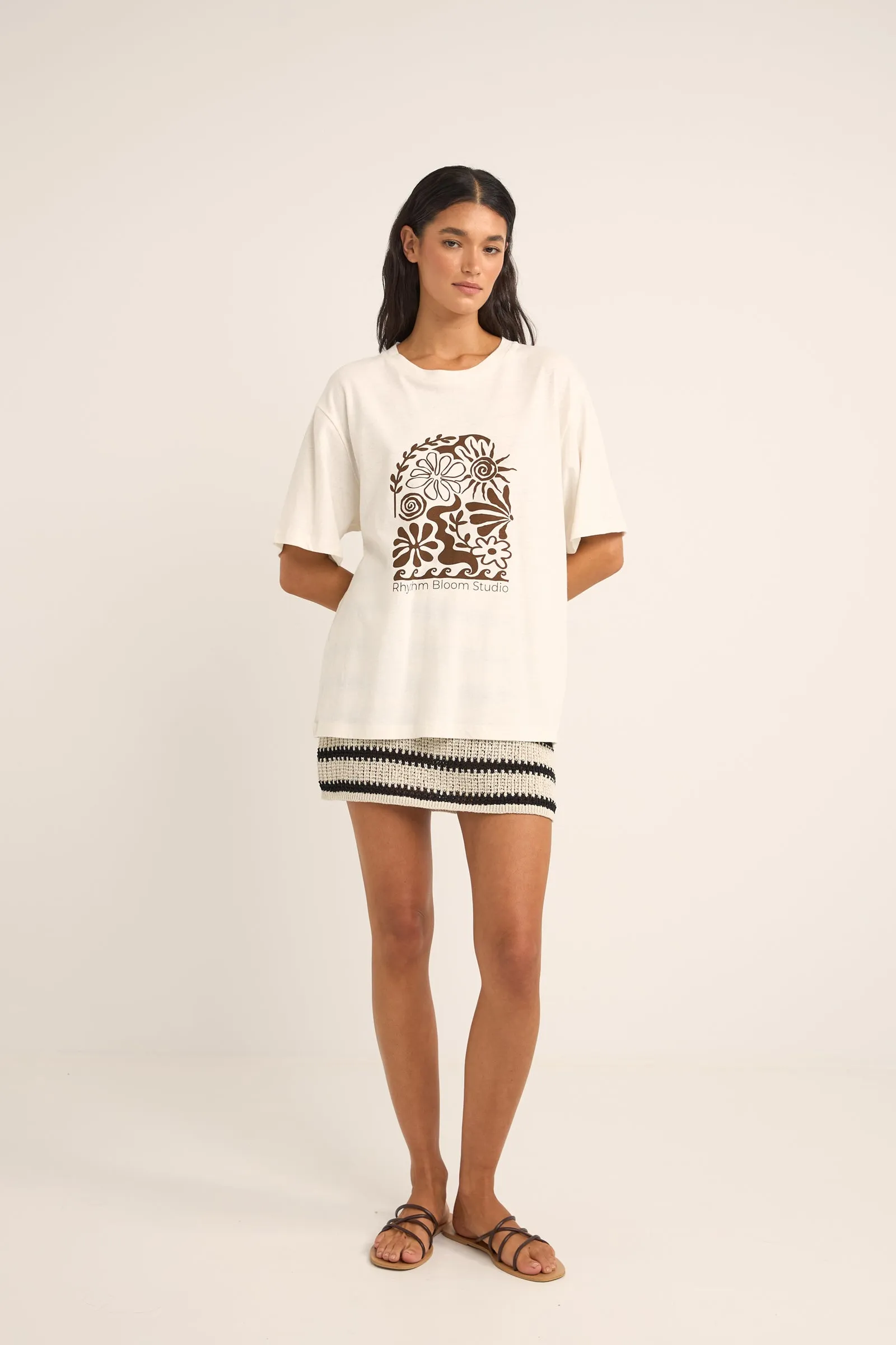 Bloom Studio Oversized T-Shirt Vintage White