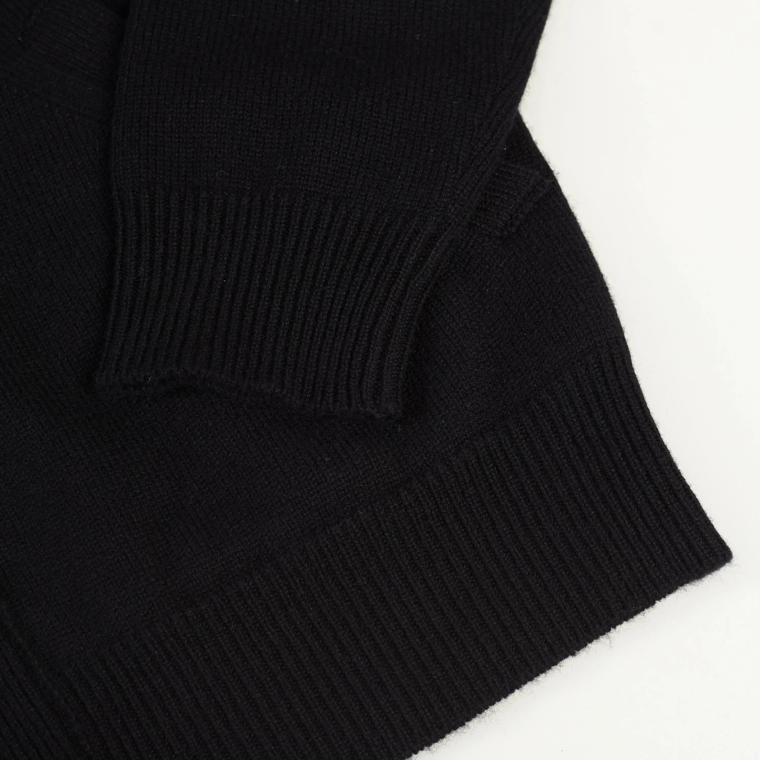 Blouson Jacket With Zip In Black Cashmere