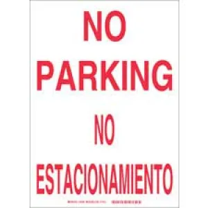 Brady Bilingual No Parking No Parking Sign/ Buy online