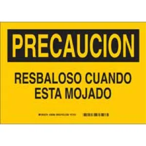 Brady PRECAUCION Resbaloso Cuando Esta Mojado Sign/ Buy online