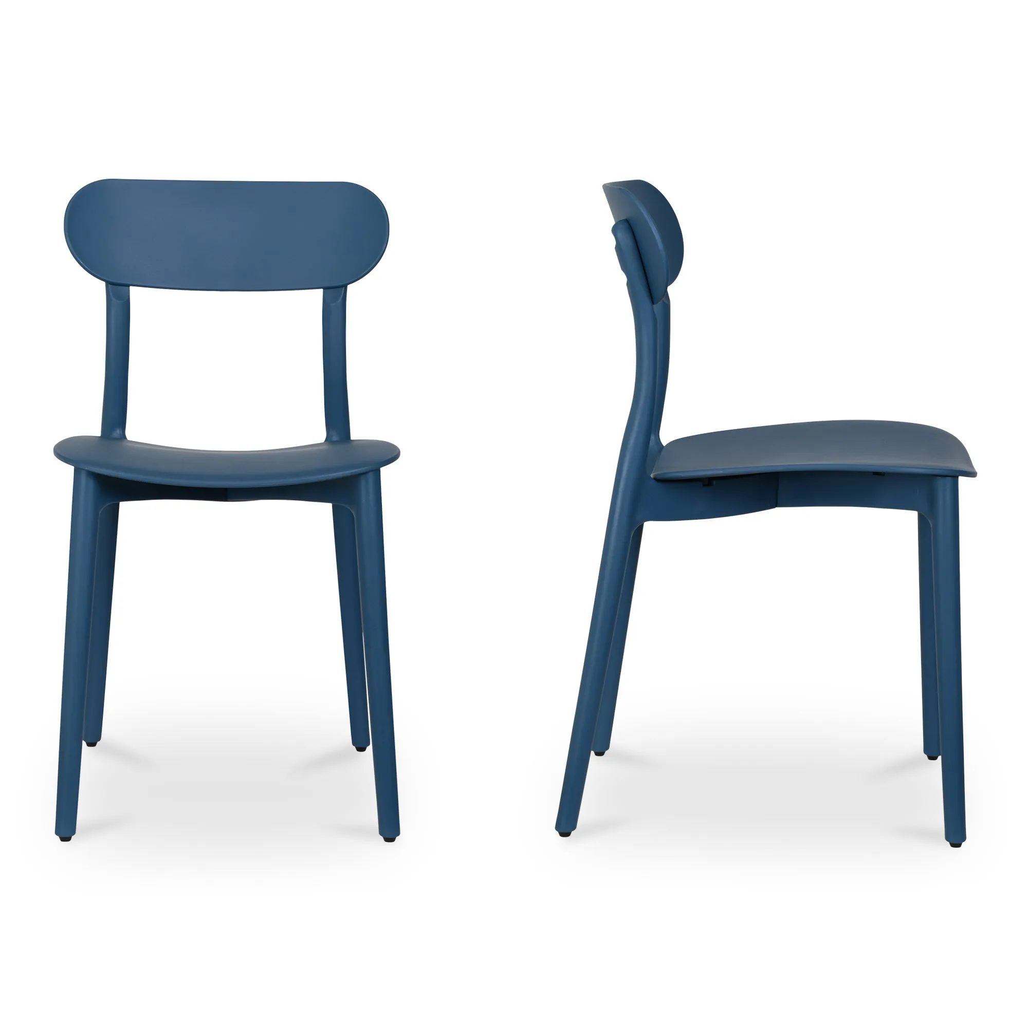 Breezy Modern Duo: Durable Outdoor Dining Chairs