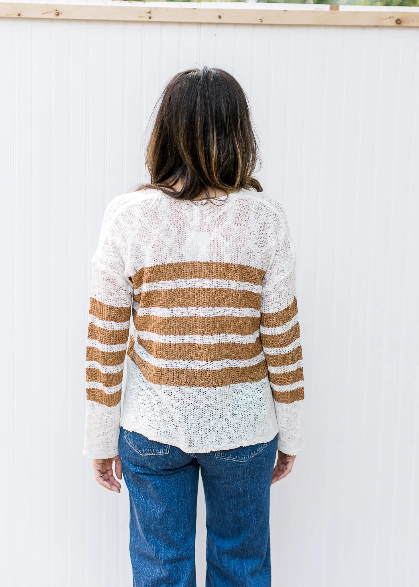 Camel Stripes Sweater