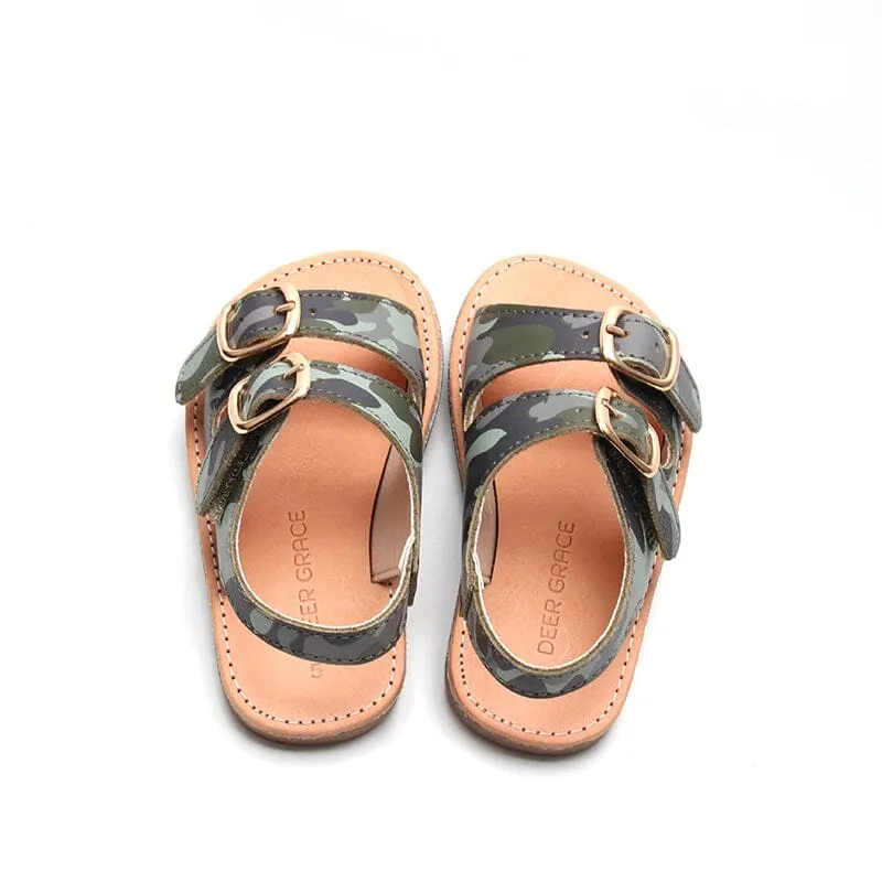 Camo - Summer Sandal - US Size 5-9 - Hard Sole