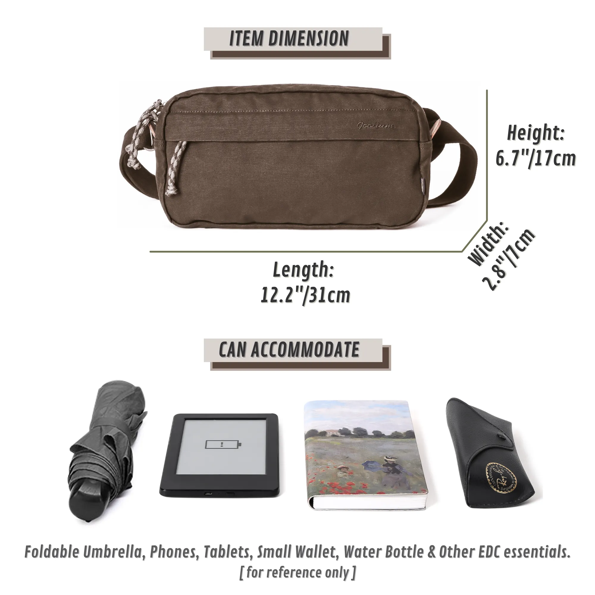 Canvas Crossbody Bag #G2109