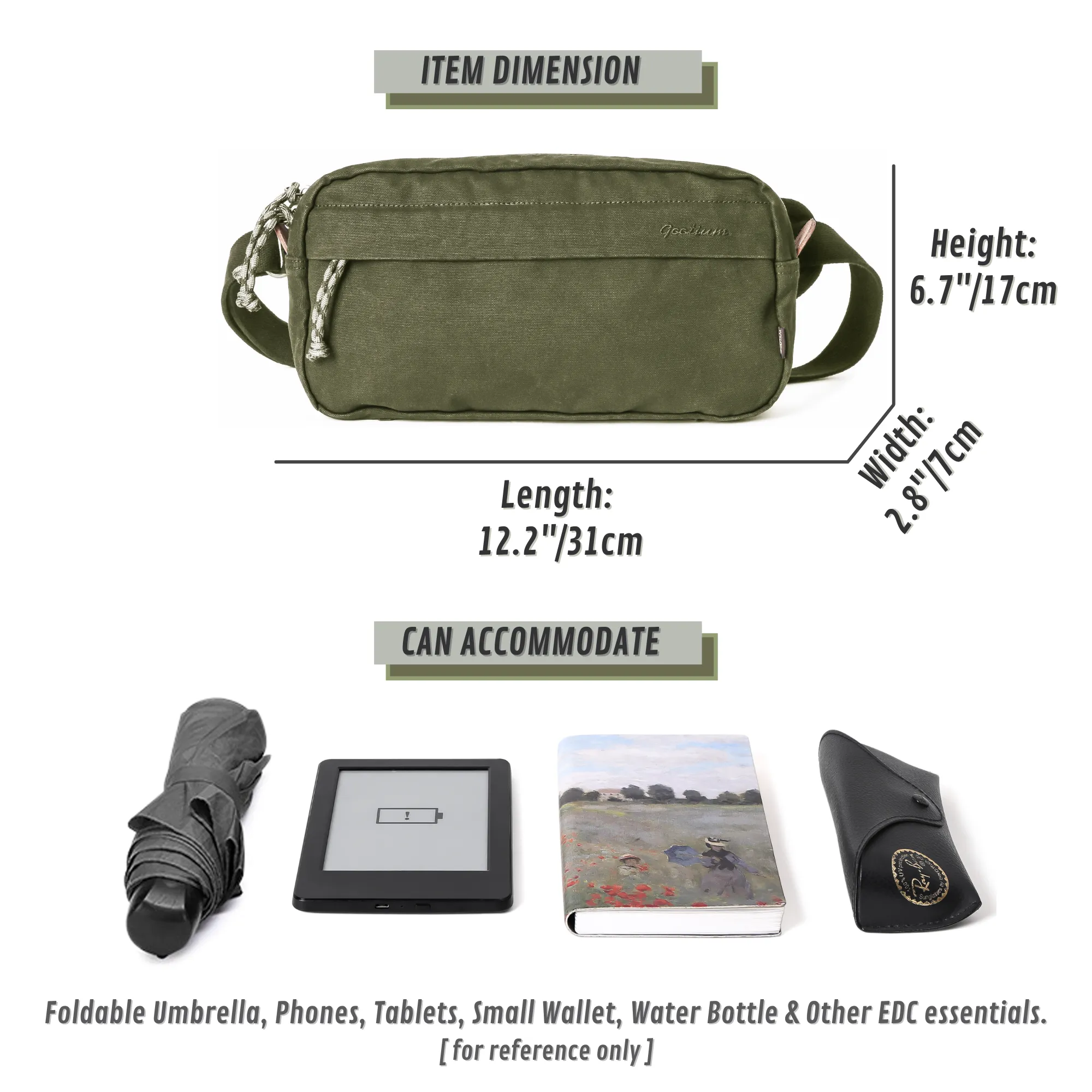 Canvas Crossbody Bag #G2109