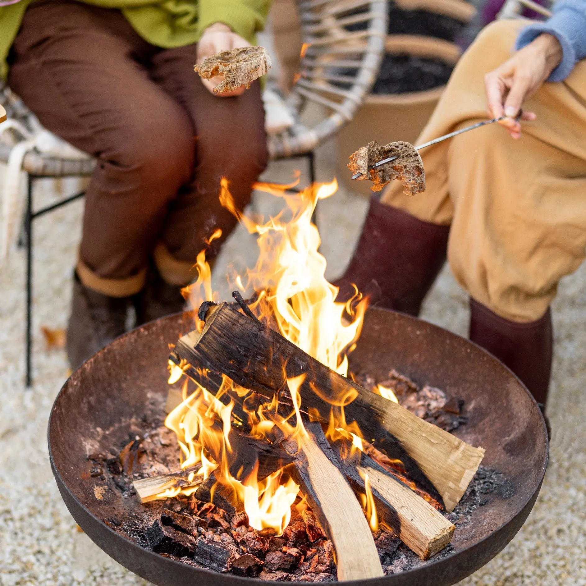 Cast Iron Garden Fire Bowl