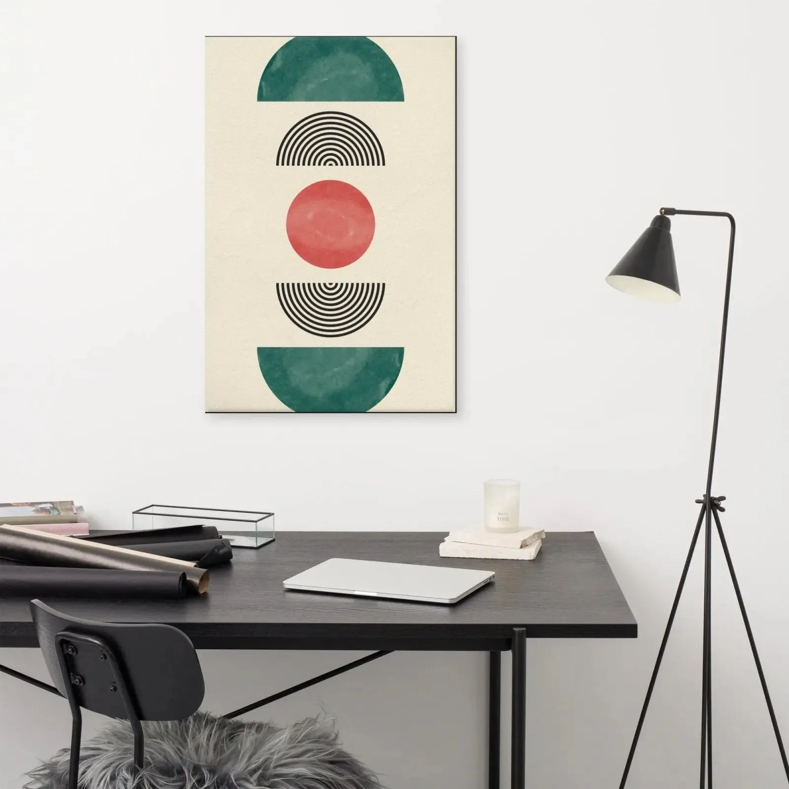 Center of Gravity: A Calming Abstract Canvas Print – Find Your Inner Zen