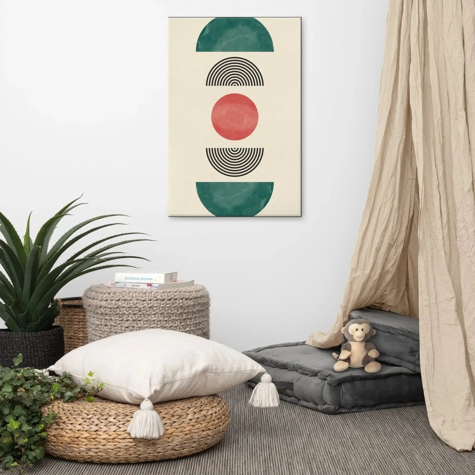 Center of Gravity: A Calming Abstract Canvas Print – Find Your Inner Zen