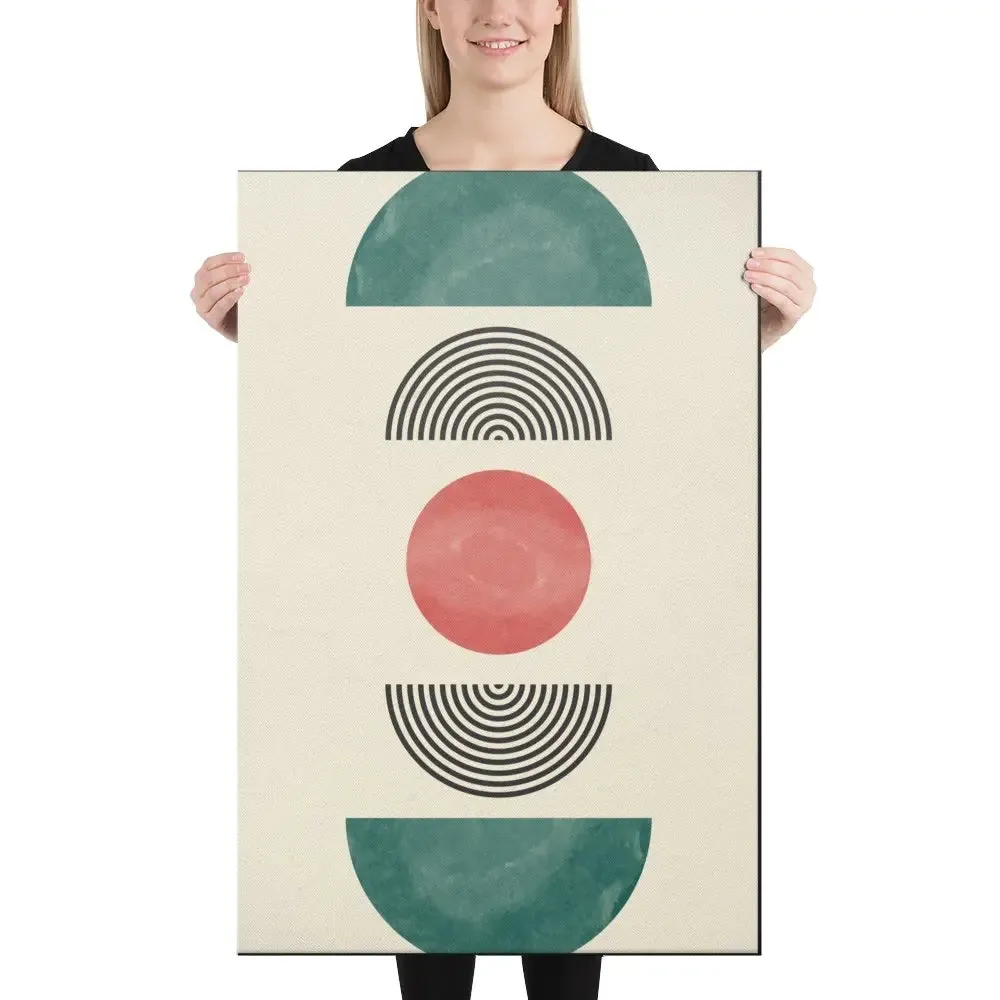 Center of Gravity: A Calming Abstract Canvas Print – Find Your Inner Zen