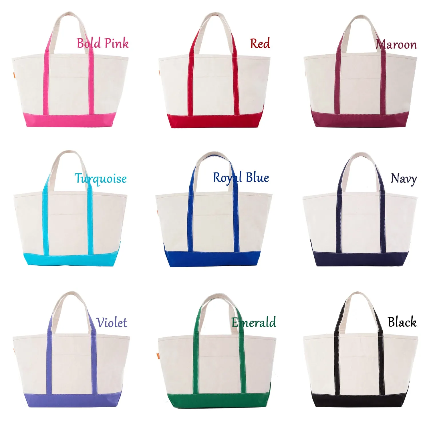 Chi Omega Large Canvas Tote Bag