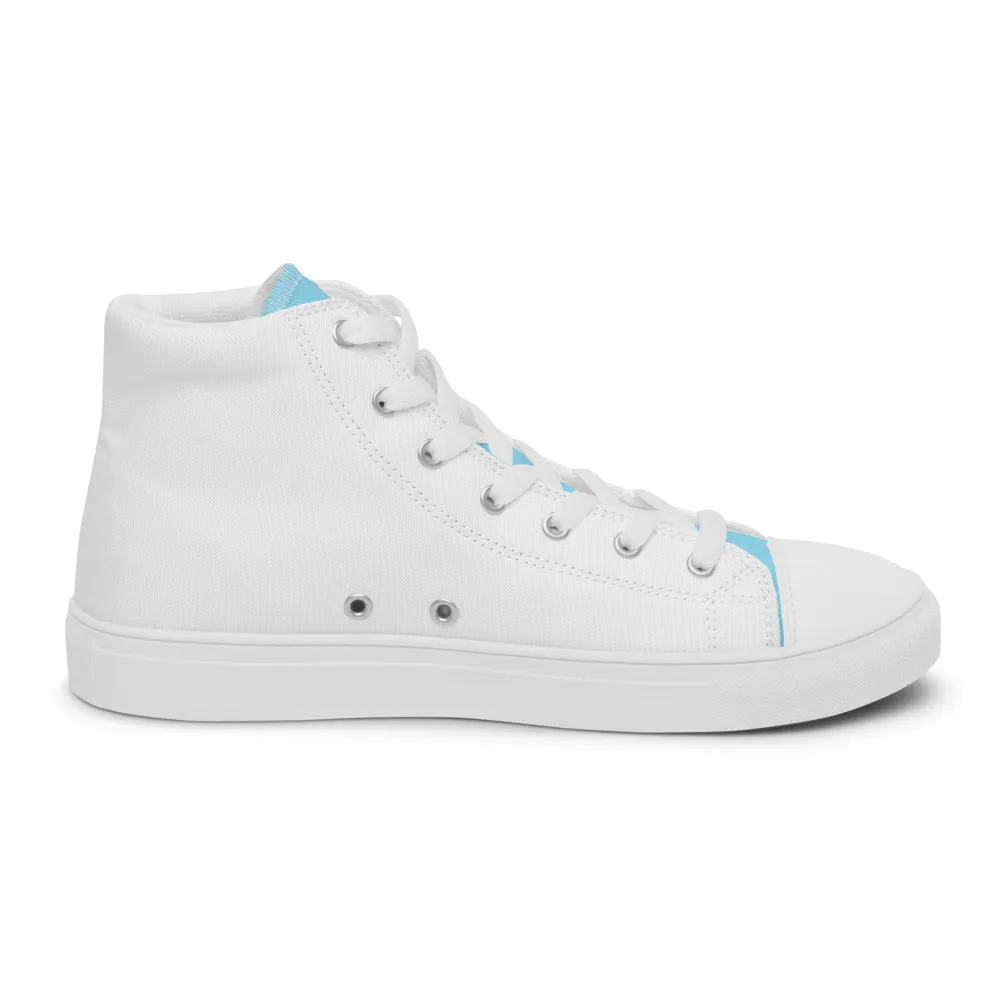 Chicago Flag Women’s high top canvas shoes