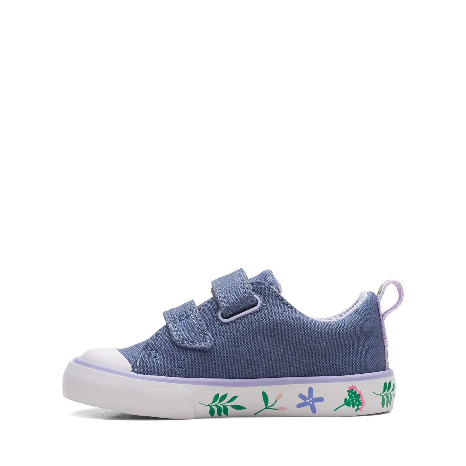 CLARKS GIRLS FOXING LO TODDLER. (WIDE FIT)
