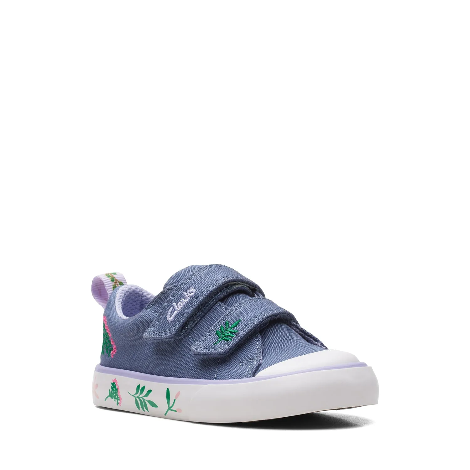 CLARKS GIRLS FOXING LO TODDLER. (WIDE FIT)